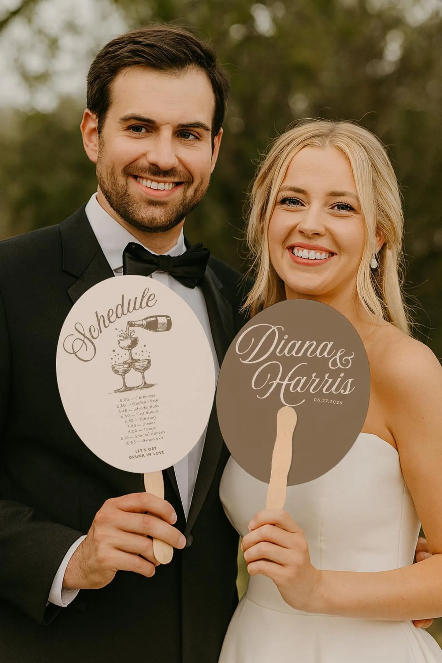 Custom Wedding Fans