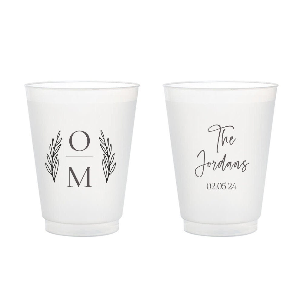 Custom Wedding Frosted Cups (LP 93)