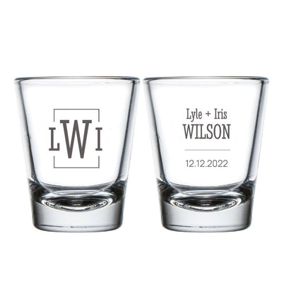 Monogram Shot Glasses (PK 180)