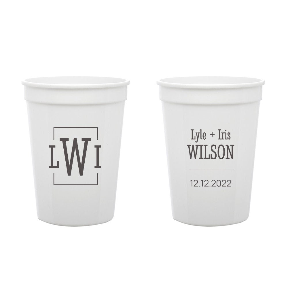 Monogram Stadium Cups (PK 180)
