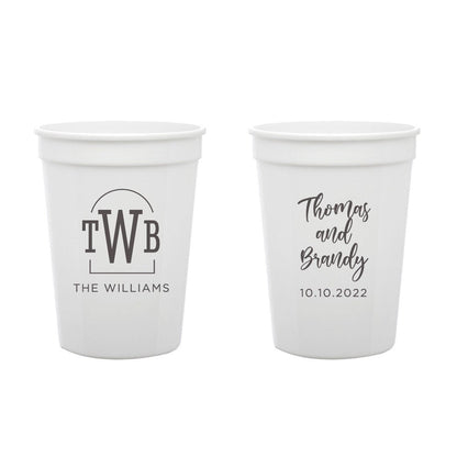 Custom Wedding Stadium Cups (PK 182)