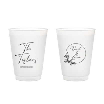 Custom Wedding Frosted Cups (KT 146)