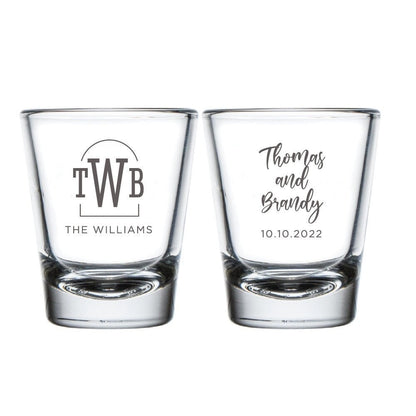 Monogram Shot Glasses (PK 182)