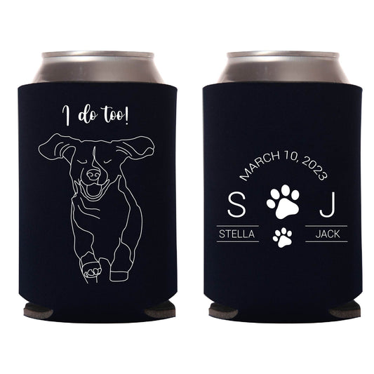 Custom Pet Wedding Can Coolers (487)