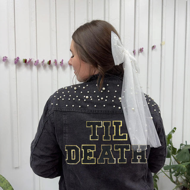 Black Pearl Till Death Bridal Jackets