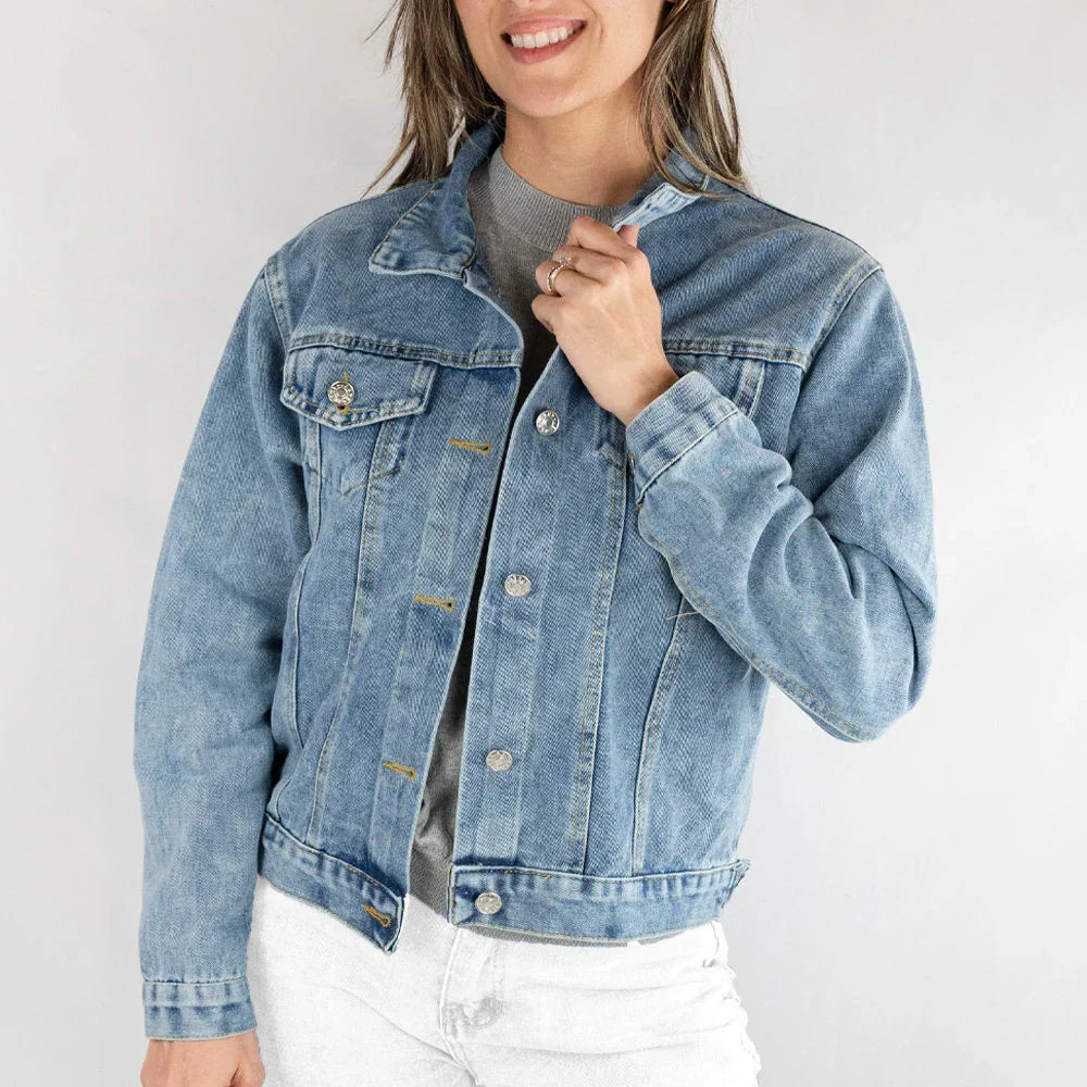 (Blue Denim) Customized Jean Jacket