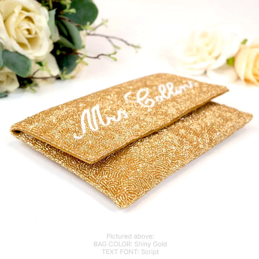 Fully Beaded Bridal Clutch
