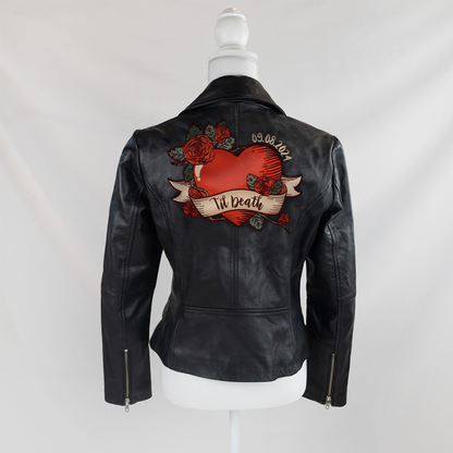 Til Death Heart Leather Jacket