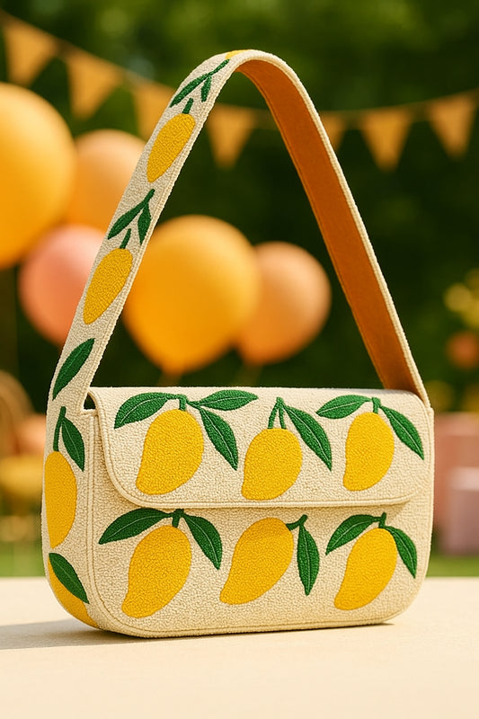 Handcrafted Mango Beaded Clutch