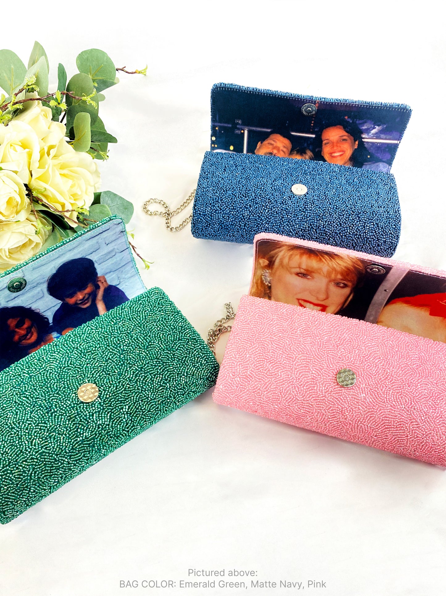 Mother of the Bride Beaded Barrel Custom Clutch