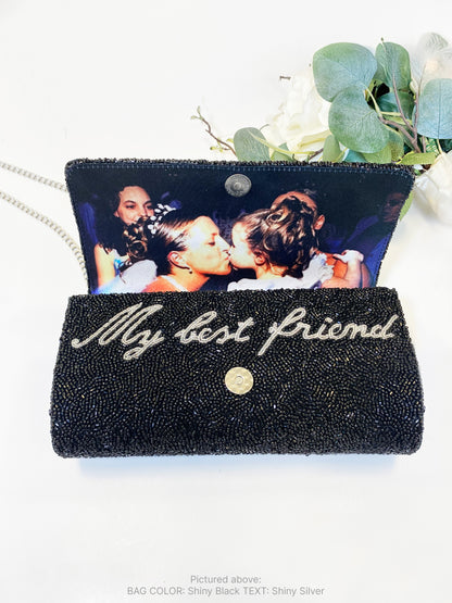 Mother of the Bride Beaded Barrel Custom Clutch