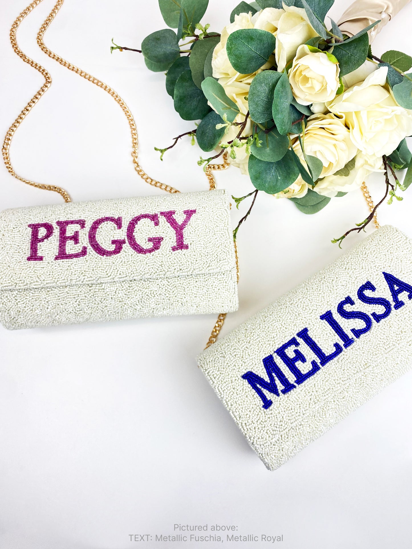 Mother of the Bride Beaded Barrel Custom Clutch