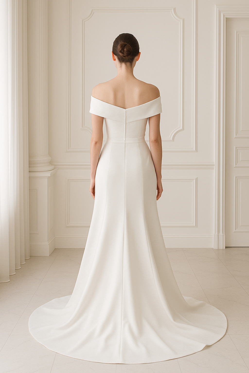 Off Shoulder Wedding Dress