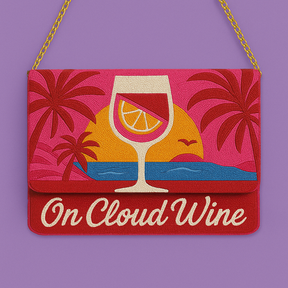 On Cloud Wine Clutch - HHFC