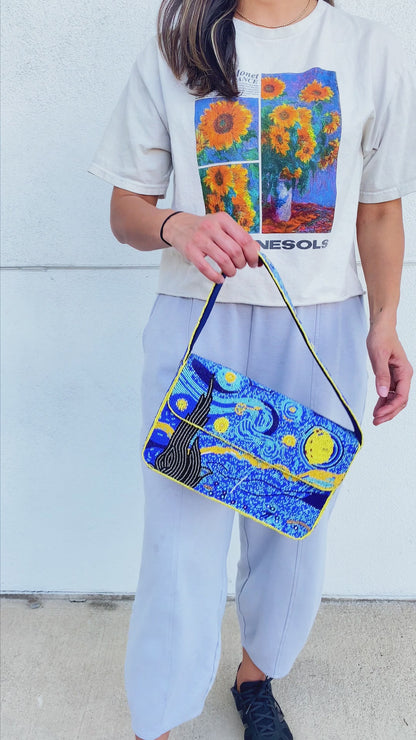 Starry Night Beaded Bag