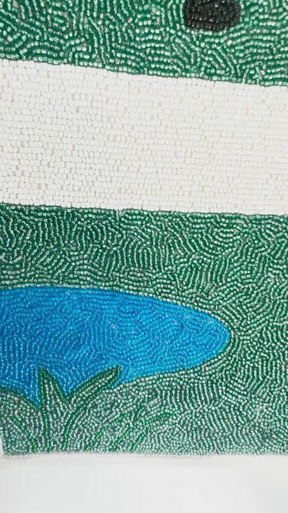 Personalized Beaded Golf Tote