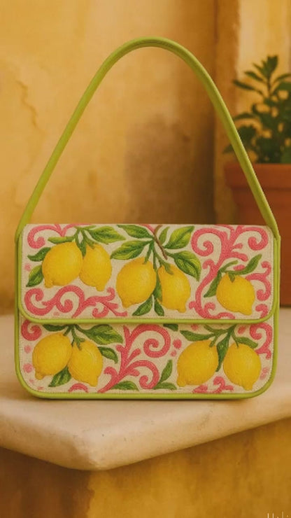 Pink Yellow Lemon Bag