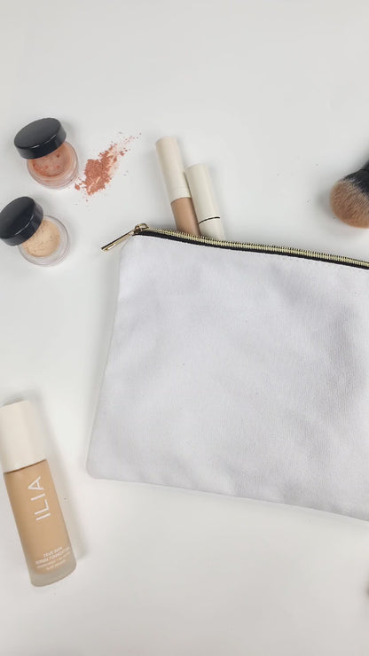 Canvas Makeup Bag - J