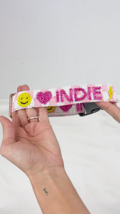 Custom Seed Bead Dog Collar