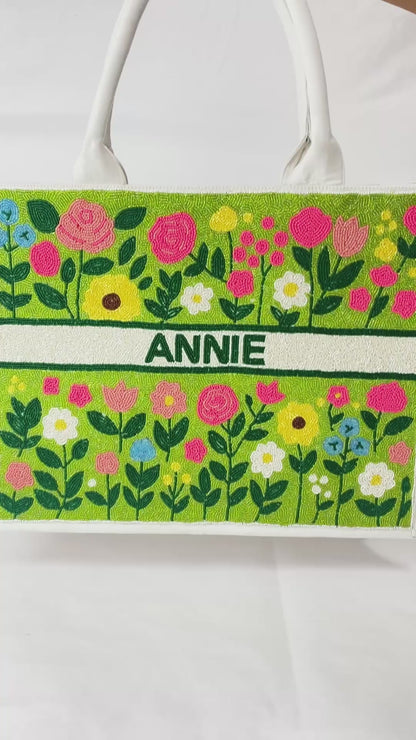 Custom Beaded Tote