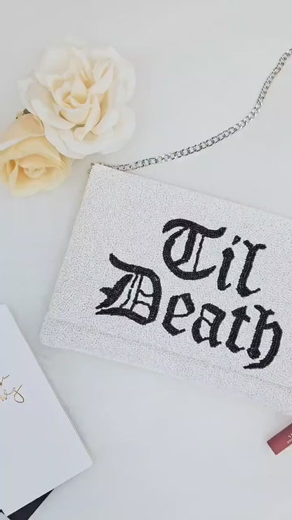 Till Death Bachelorette Clutch Bag