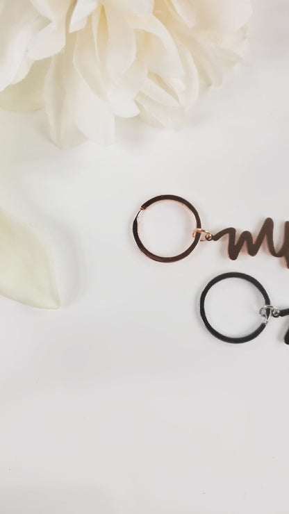 Mr and Mrs Keychains