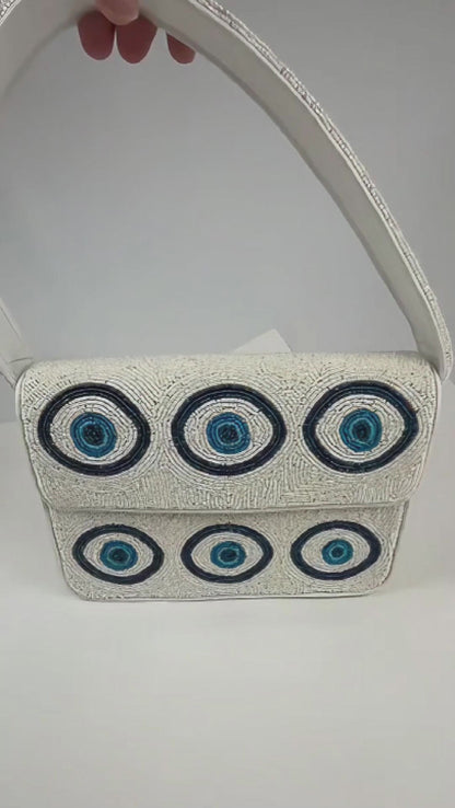 Evil Eye Beaded Bag