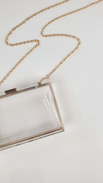 Mrs. Ortega Acrylic Clutch Bag