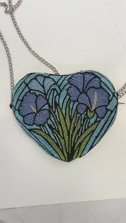 Heart Stained Glass Purse