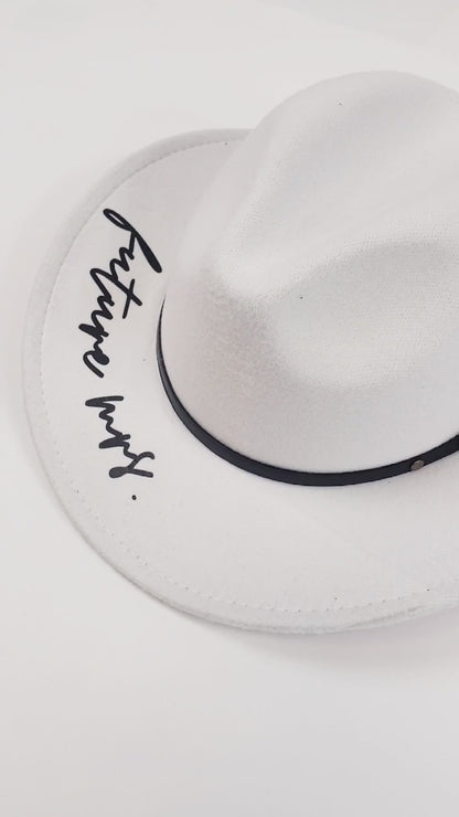 Bride, Maid of Honor, Bridesmaid Fedora Hats