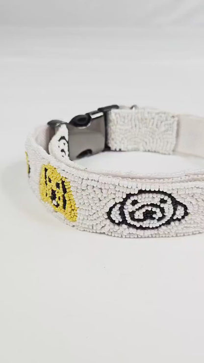 Customized Beaded Dog Collar