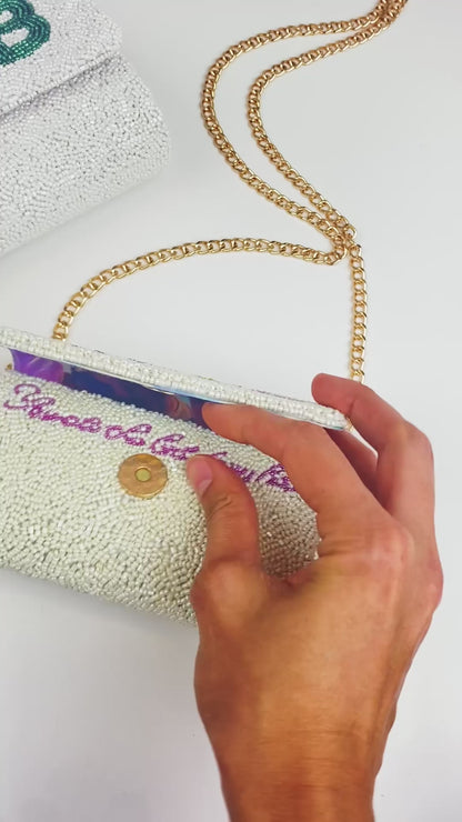 Custom Beaded Personalized Clutch (Mini FOG)