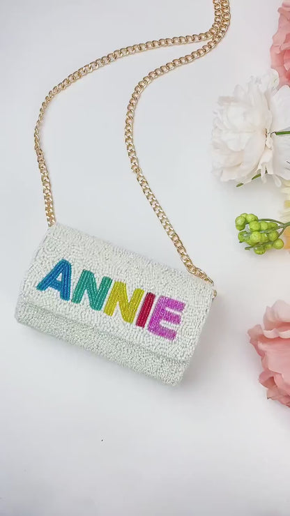 Custom Mini Beaded Clutch