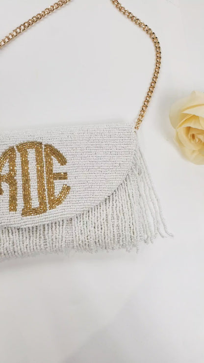 Bridal Half Fringe Clutch (HFU-F)