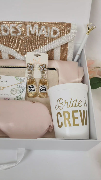 (Bridesmaid Box 9) Personalized Gift Box Set for Bridesmaids