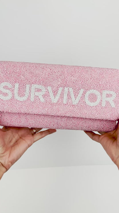 Breast Cancer Survivor Clutch Bag