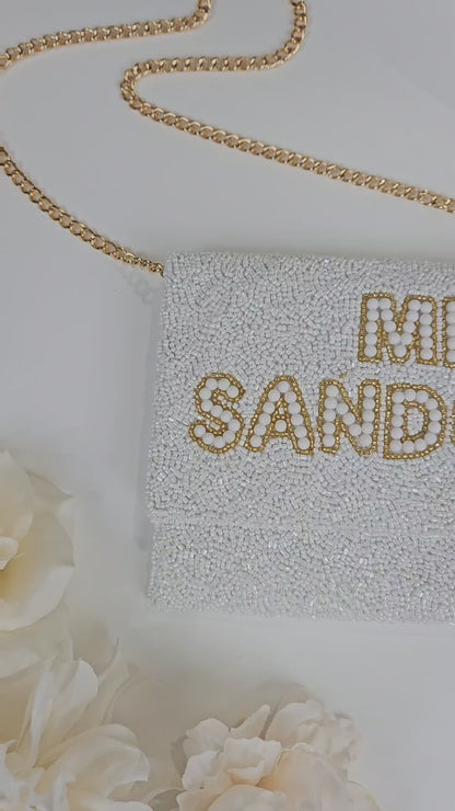 Gold Mrs Pearl Clutch Bag (LHFC)