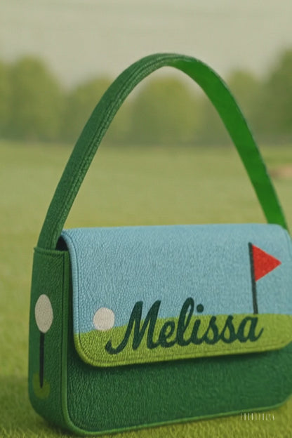 Custom Beaded Golf Shoulder Bag