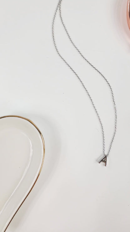 Tiny Letter Necklace