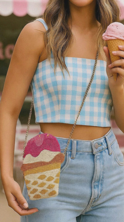 Ice Cream Clutch Purse