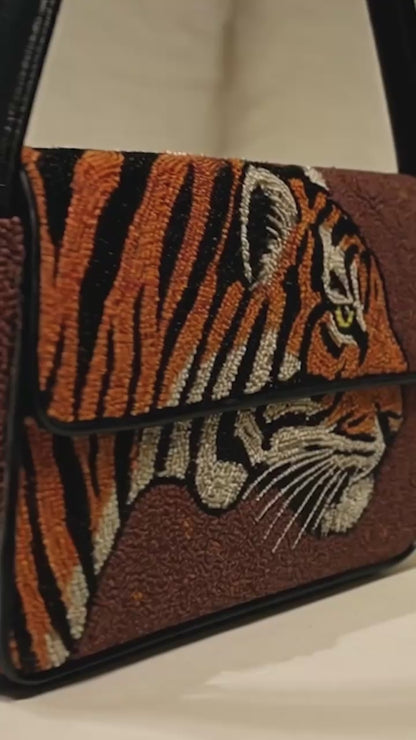 Tropical Beaded Shoulder Bag