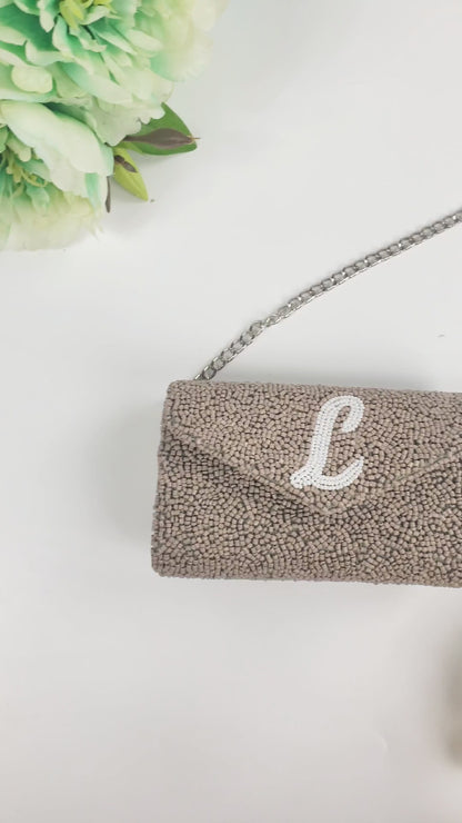 Custom Tiny Envelope Bridal Clutch Purse
