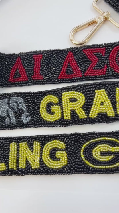 Sorority Beaded Bag Strap
