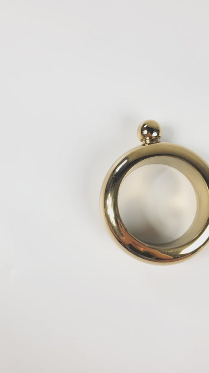 Gold Ring Flask