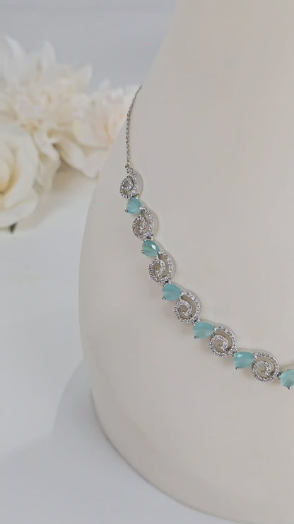 Silver Bridal Jewelry Set