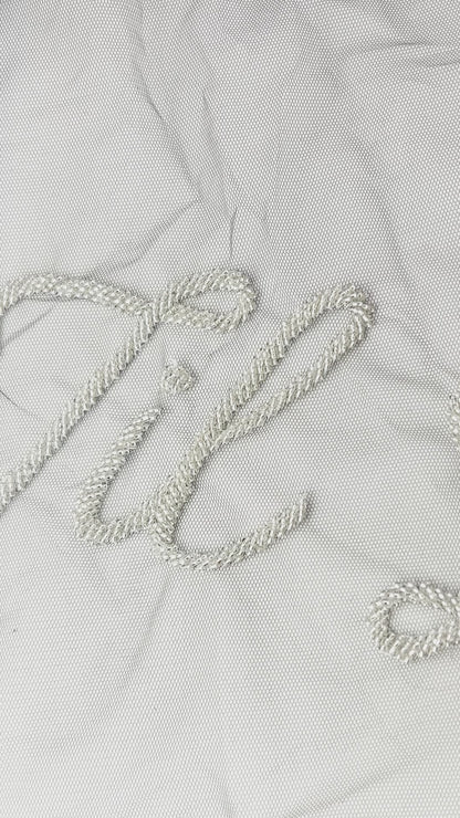 Beaded Til Death Do Us Part Veil