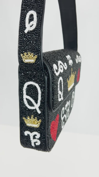 Abstract Gold Queen Face Bag