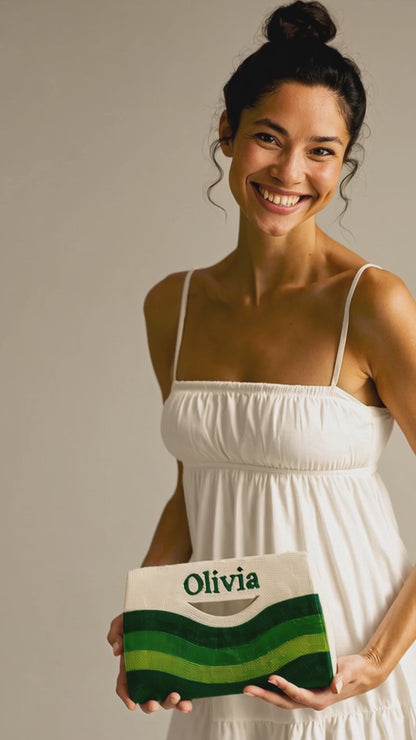 Green Beaded Handbag