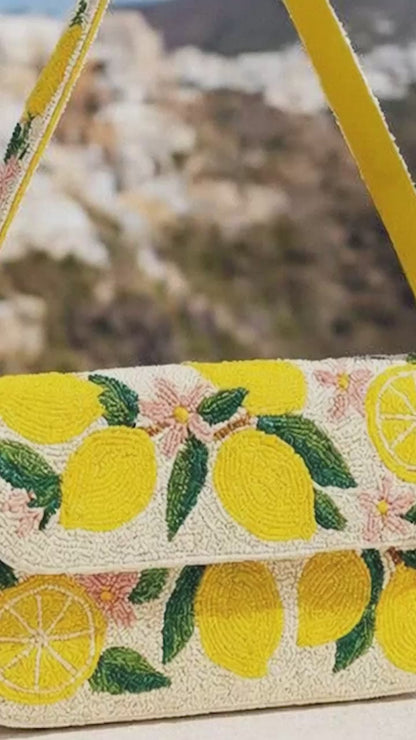 Lemon Clutch Bag
