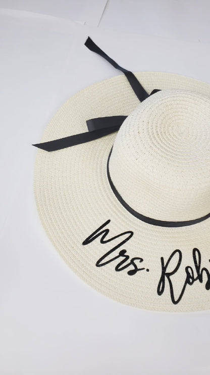 Customized Mrs. Beach Hat